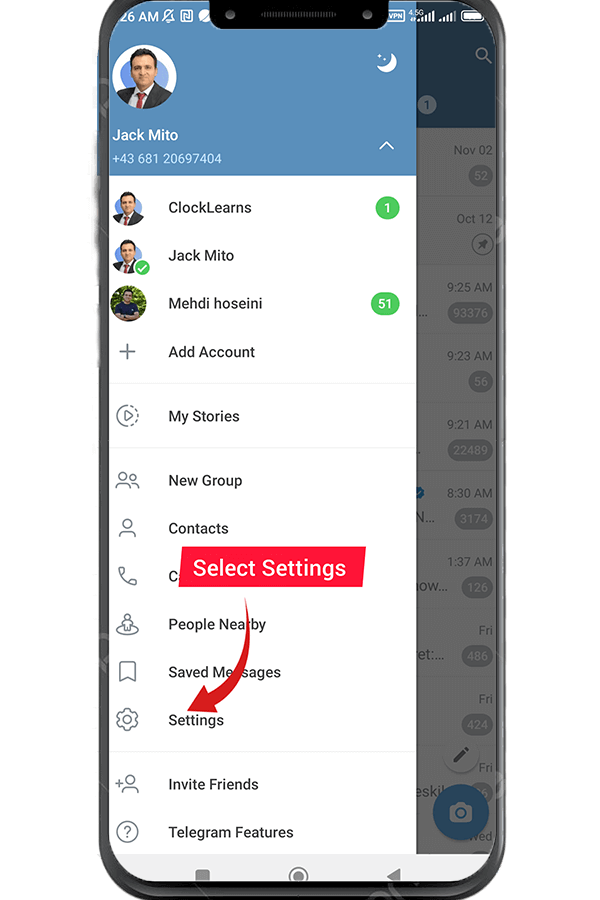 select Settings